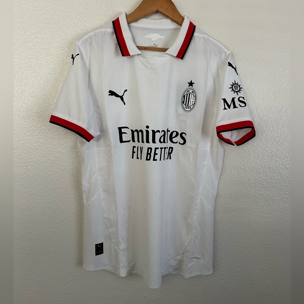 AC Milan Puma Away Authentic Soccer Jersey 125 Years Ibrahimovic Men Size Large